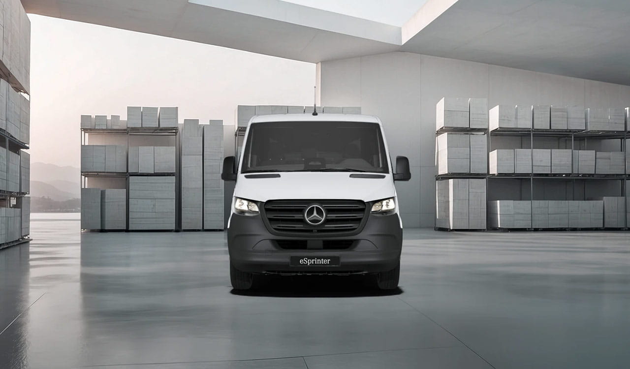 Mercedes-Benz eSprinter Kastenwagen in weiß Exterieur