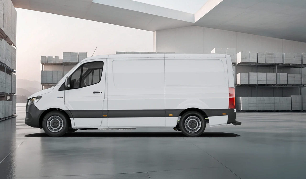 Mercedes-Benz eSprinter Kastenwagen in weiß Exterieur