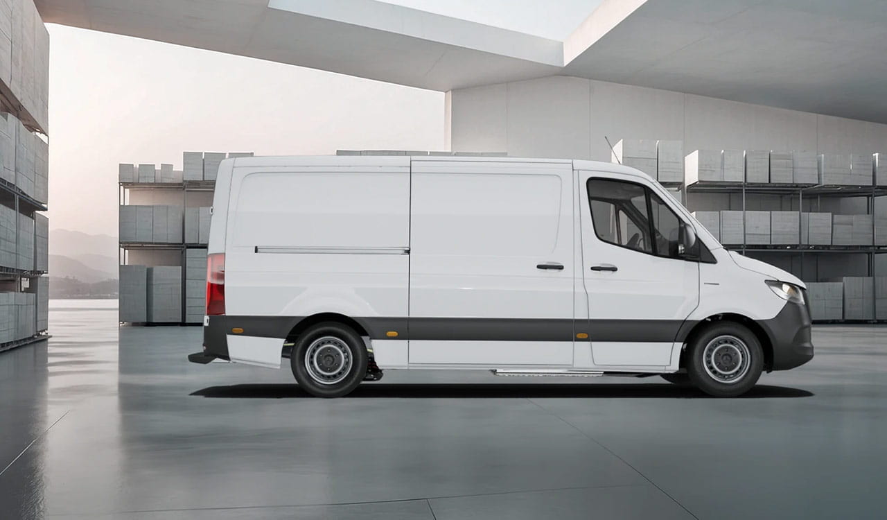Mercedes-Benz eSprinter Kastenwagen in weiß Exterieur