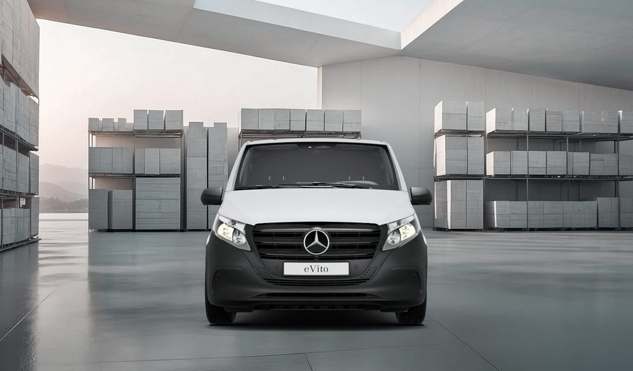 Mercedes-Benz eVito Kastenwagen in weiß Exterieur