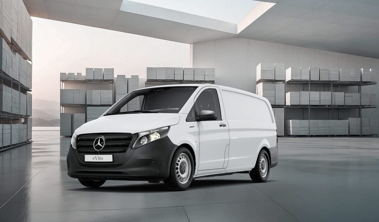Mercedes-Benz eVito Kastenwagen in weiß Exterieur