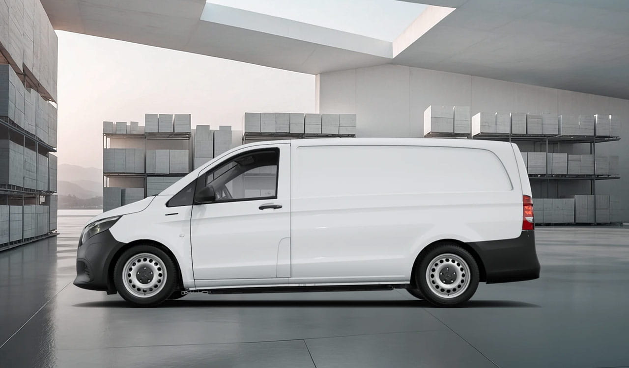 Mercedes-Benz eVito Kastenwagen in weiß Exterieur