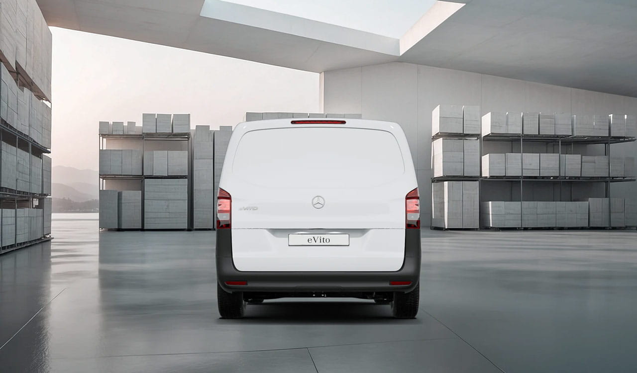 Mercedes-Benz eVito Kastenwagen in weiß Exterieur