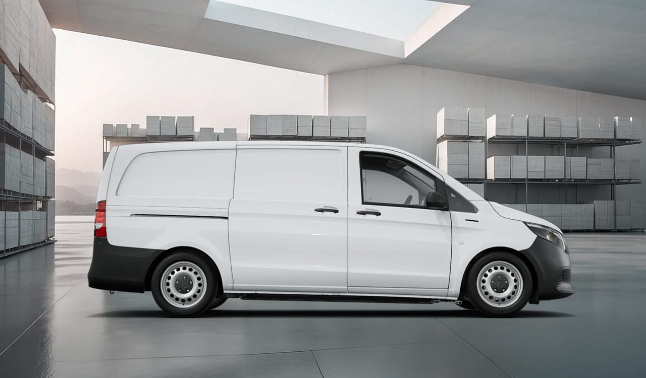 Mercedes-Benz eVito Kastenwagen in weiß Exterieur