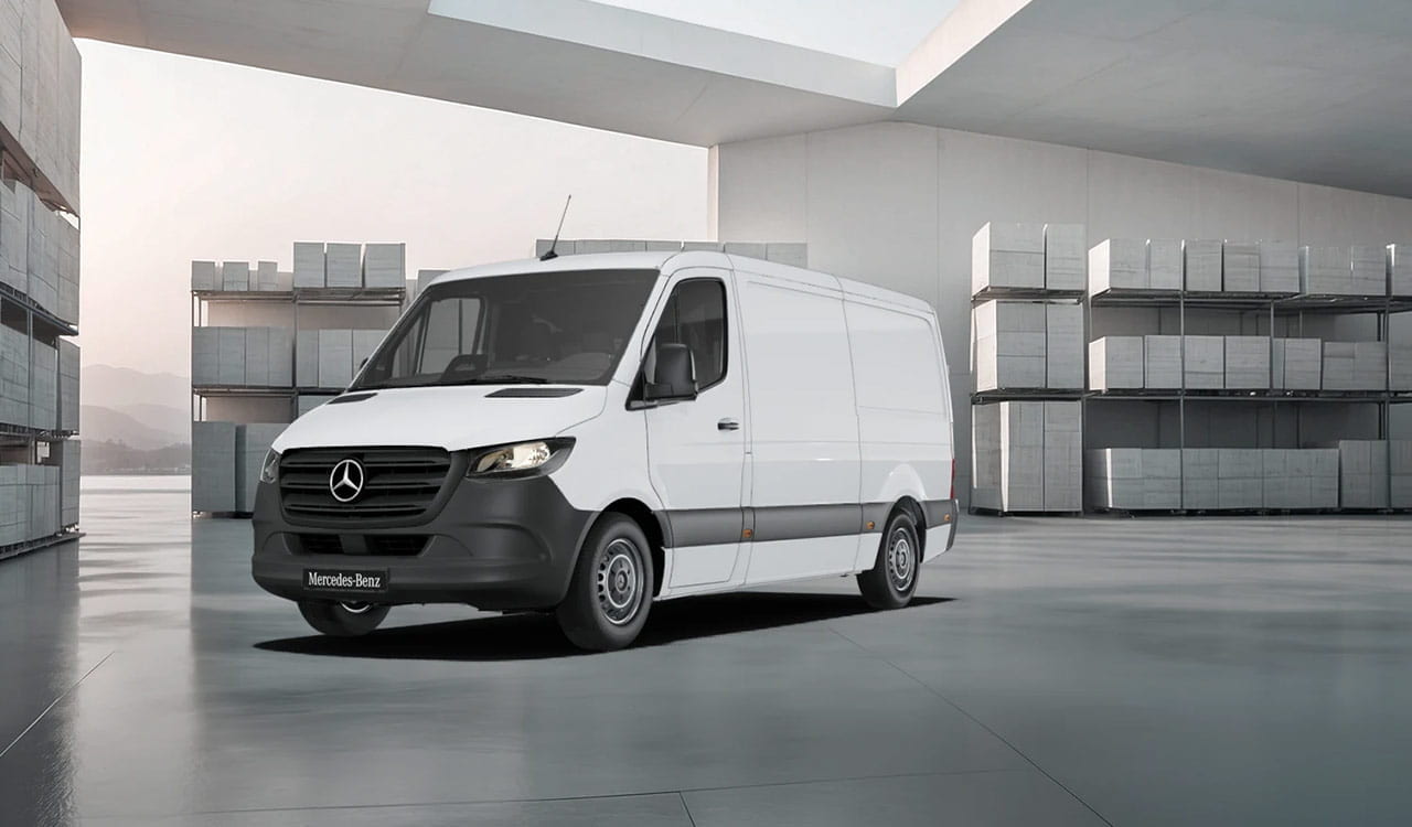 Mercedes-Benz Sprinter Kastenwagen in weiß Exterieur