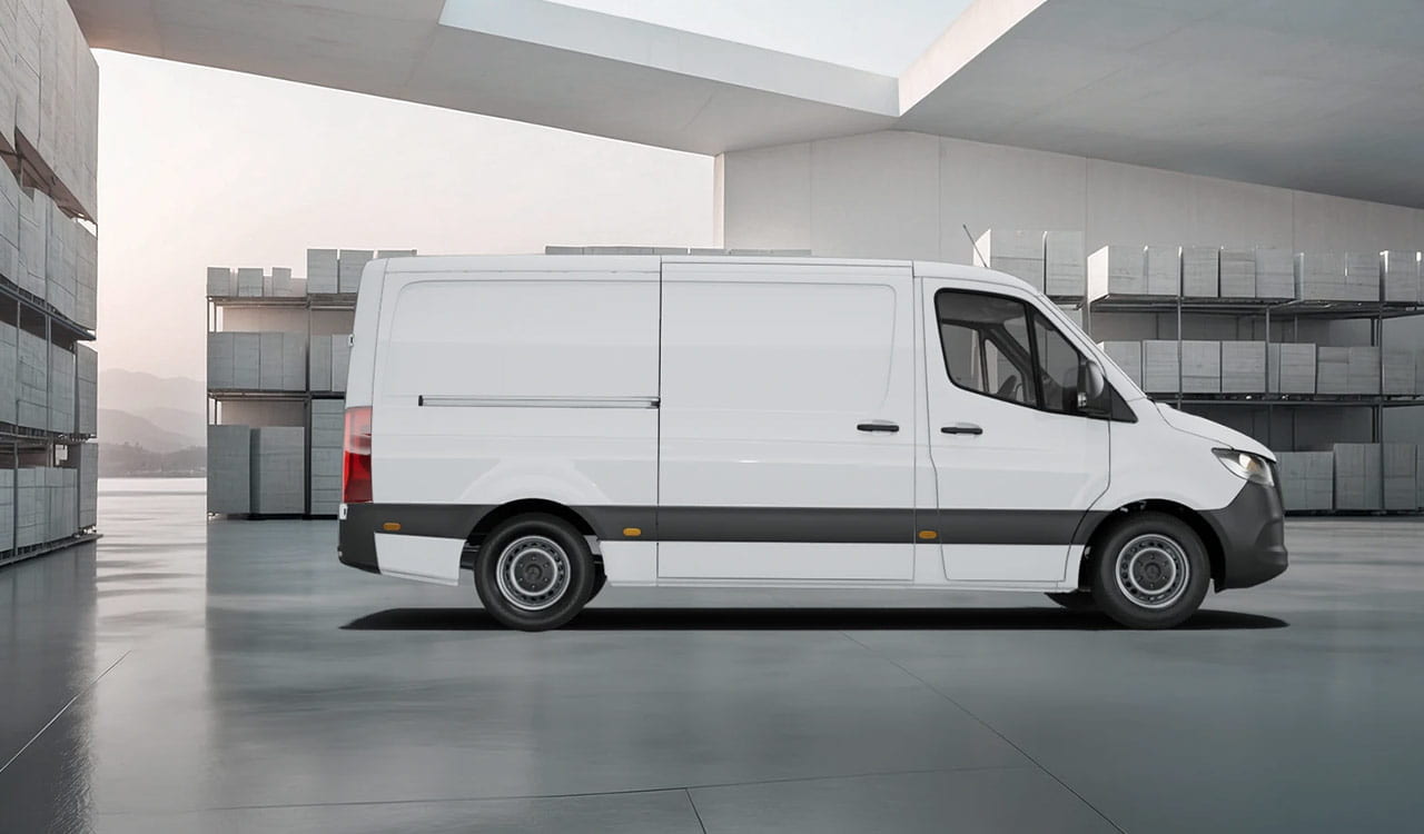Mercedes-Benz Sprinter Kastenwagen in weiß Exterieur