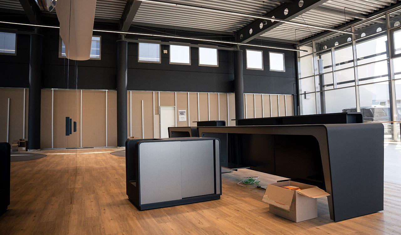 Showroom des Kunzmann Standortes Gelnhausen während der Renovierungsarbeiten