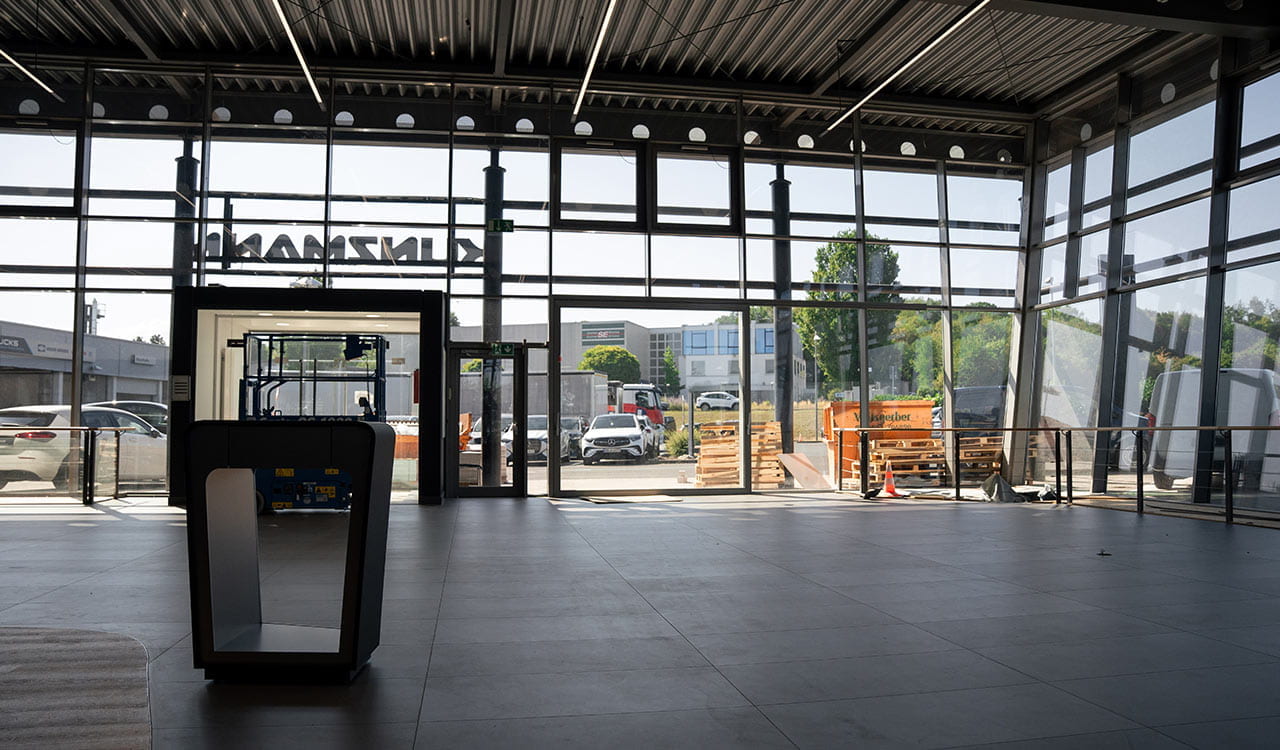 Showroom des Kunzmann Standortes Gelnhausen während der Renovierungsarbeiten