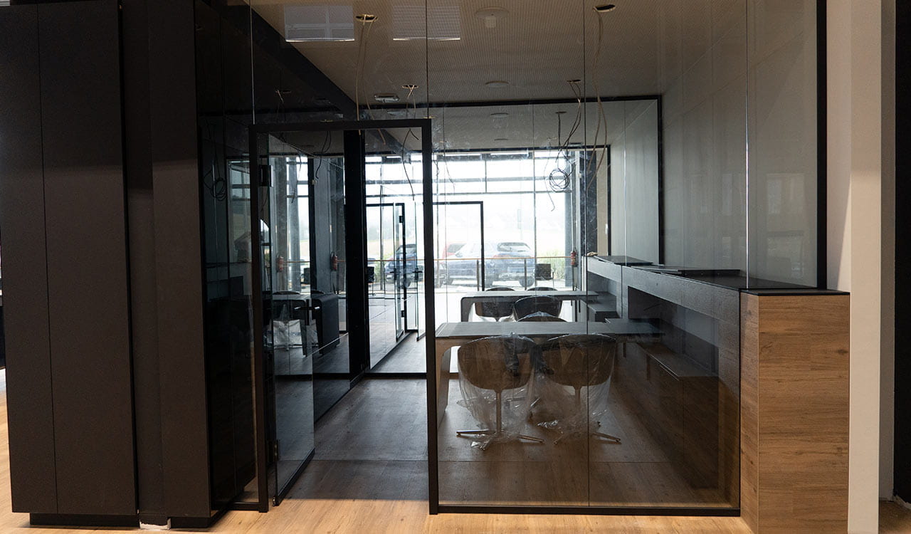 Showroom des Kunzmann Standortes Gelnhausen während der Renovierungsarbeiten