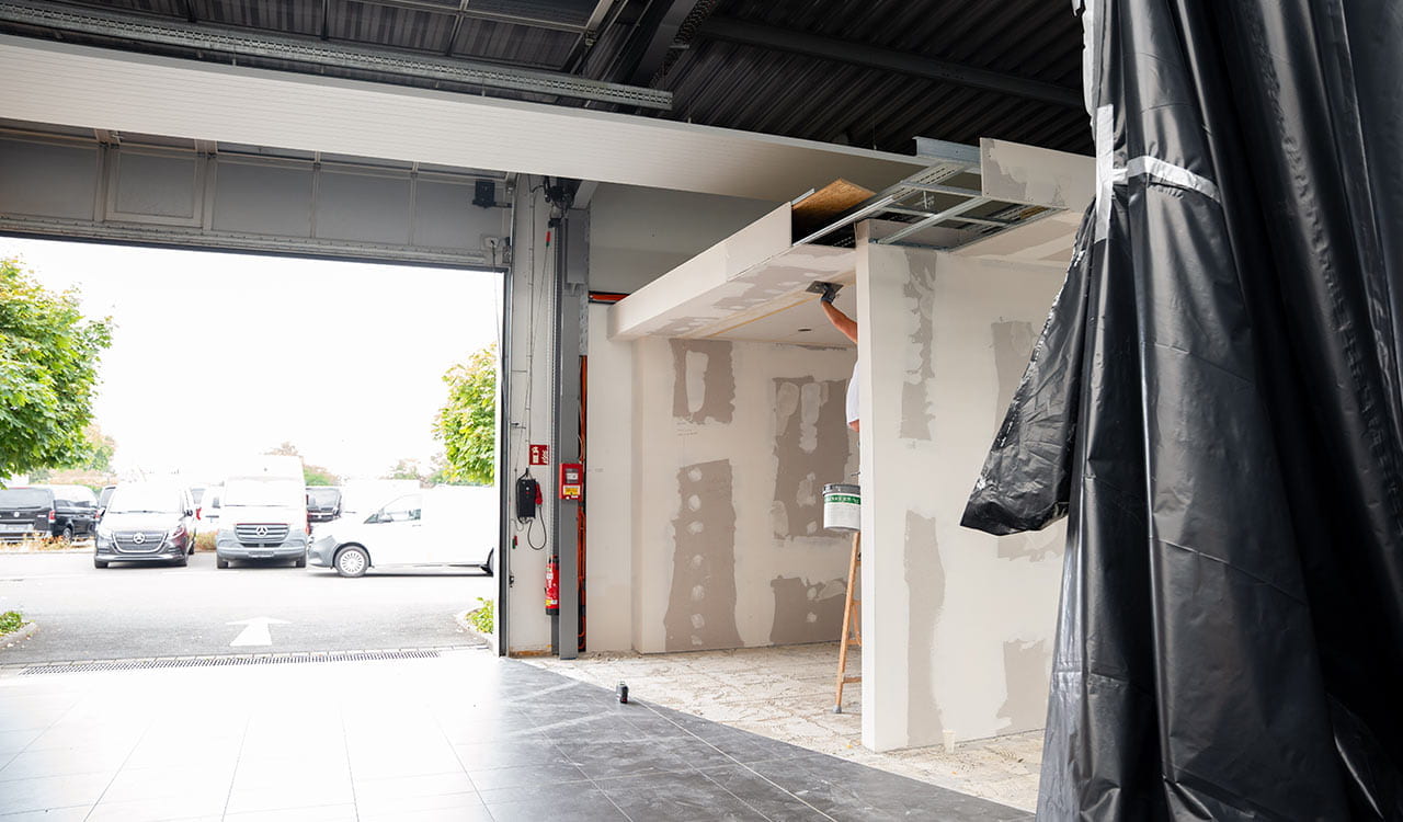 Kunzmann Standort Stockstadt während der Renovierungsarbeiten