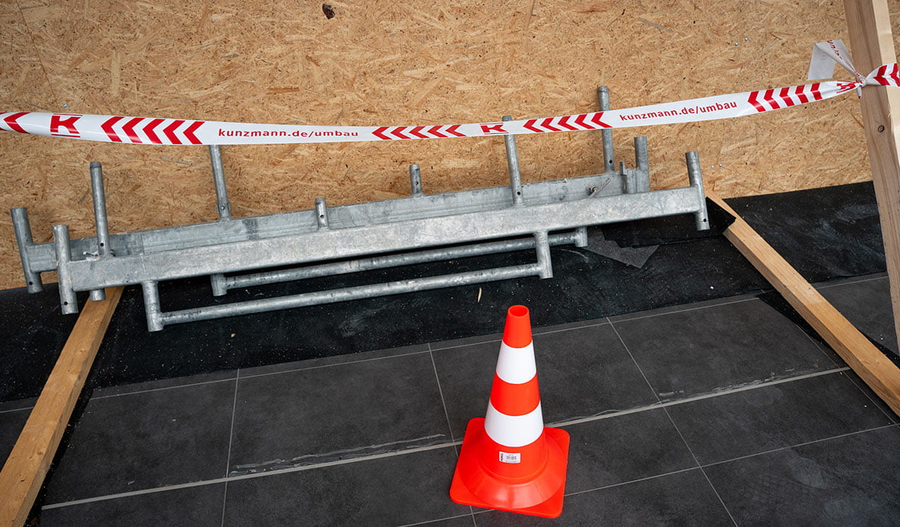 Kunzmann Standort Stockstadt während der Renovierungsarbeiten