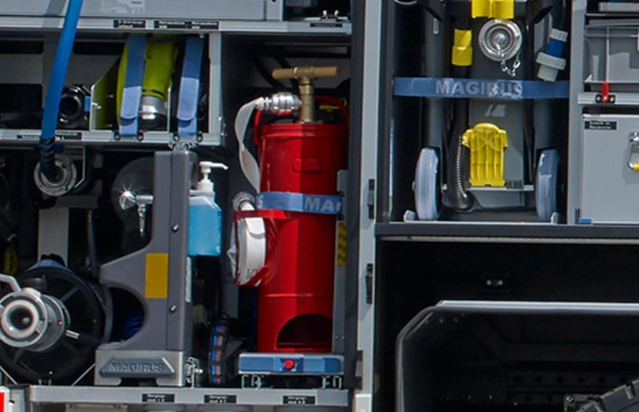 Feuerlöscher im LKW Feuerlöscher im LKW