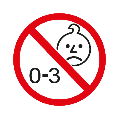 Speelgoedwaarschuwing: Niet geschikt voor kinderen jonger dan drie jaar.